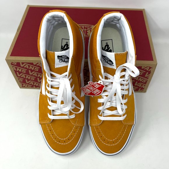 💖MEGA SALE💖Vans Sk8 Hi Man's Skateboarding Orange Suede Canvas VN0A5KRH8ED - Picture 5 of 11
